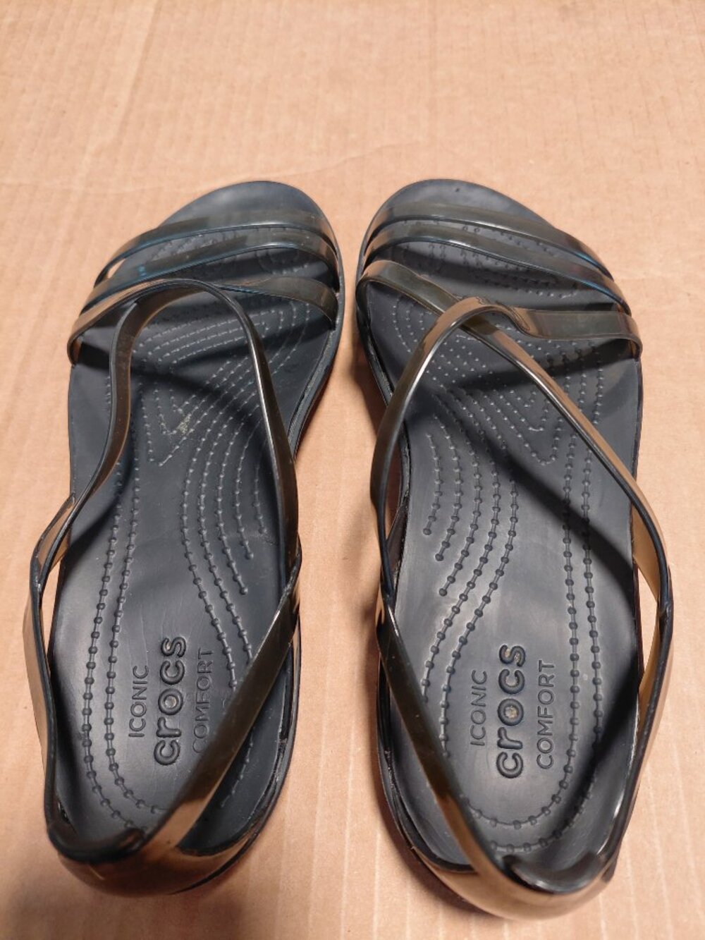 Crocs Women Isabella Sandal Size 7 Black - Picture 4 of 6